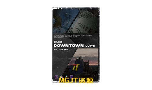 Blindusk 30+现代都市干净调色LUT  DOWNTOWN LUTs-MGJT资源