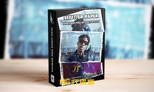 震撼开场的快速快门纸张效果 PR模板-MGJT资源
