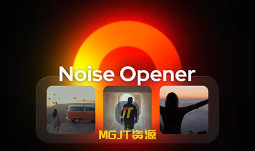 复古未来主义深光效果电影噪音和平滑过渡氛围 AE 模板-MGJT资源