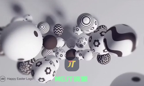 欢度复活节主题LOGO标识展示 AE 模板-MGJT资源