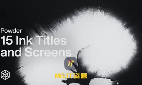 15个模块化墨水标题效果预制场景 AE 模板-MGJT资源