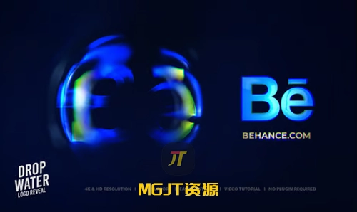 波浪流体带有RGB效果的LOGO标识展示 PR&AE 模板-MGJT资源