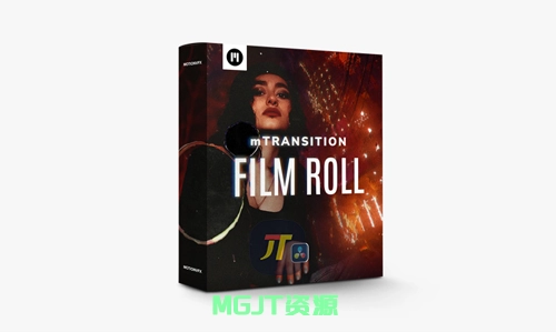 达芬奇预设-50组复古胶片动态视频转场效果 motionVFX-mTransition Film Roll-MGJT资源