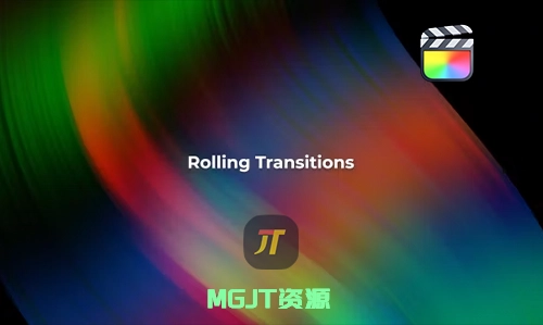 FCPX插件-12 种视频镜头失真滚动过渡视觉效果-MGJT资源