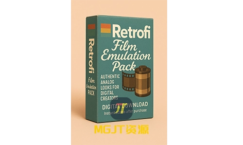 达芬奇预设-复古电影仿真柯达/AGFA/Porta400浓郁胶片模拟调色 Retrofi Film Emulation PowerGrades for Davinci Resolve-MGJT资源