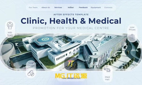 医疗中心形象宣传幻灯片 II AE模板-MGJT资源