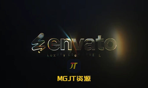金色LOGO徽标效果展示模板 PR-MGJT资源