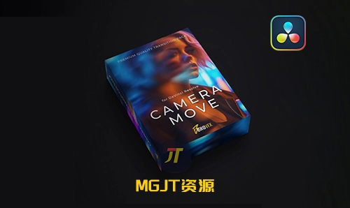 达芬奇预设-16个媒体视频镜头移动转场过渡特效 BroVFX - Camera Move-MGJT资源