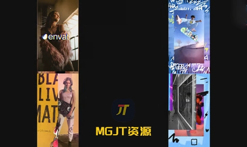 手机移动端社交媒体开场白 PR+AE+DVR 模板-MGJT资源