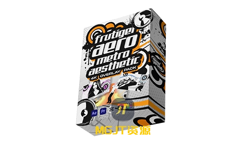 90+ Y2K 时代全透明4K动画叠加层视频素材 Frutiger Metro Y2K Early 2000's Overlay Pack-MGJT资源