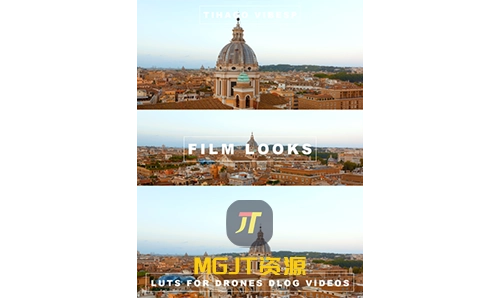 LUT预设-4款 DJI（大疆）无人机的 Dlog 调色LUT   Dlog LUTs for DJI Drones – Enhance Your Aerial Footage-MGJT资源