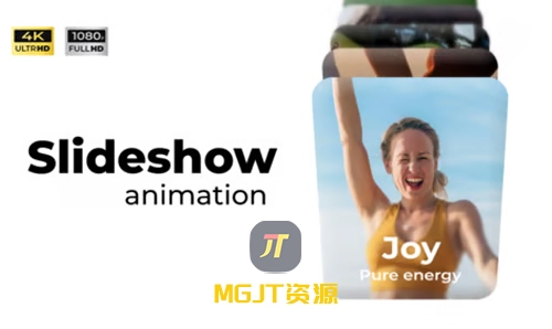 3组时尚卡片翻转轮播幻灯片 PR+AE 模板-MGJT资源