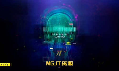 未来医学科技 MRI 人体扫描网络科幻接口HUD- AE模板-MGJT资源
