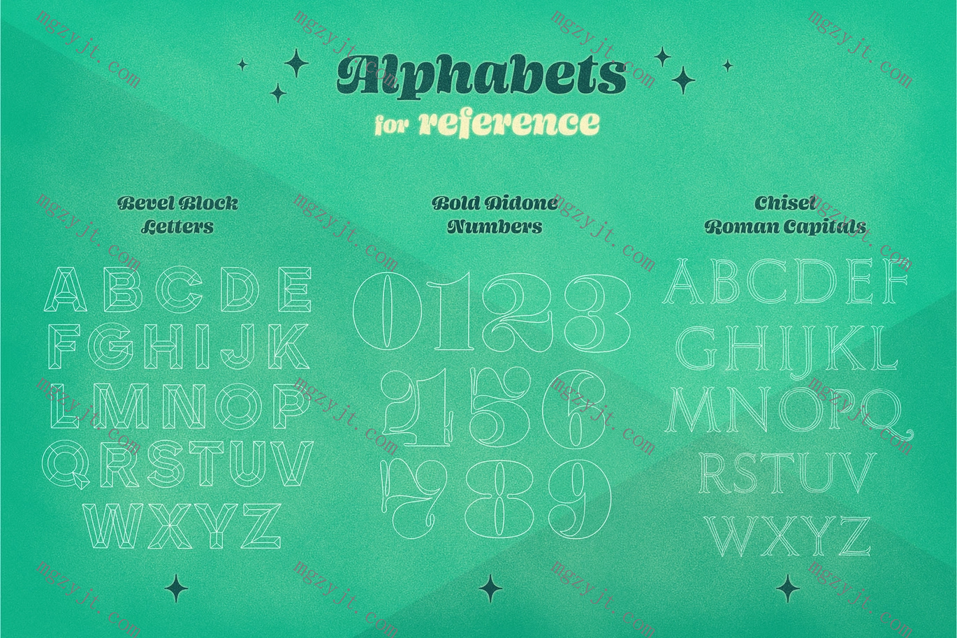 Affinity笔刷- 10组3D Letters图案画笔和纹理画笔 Affinity笔刷- 10组3D Letters图案画笔和纹理画笔