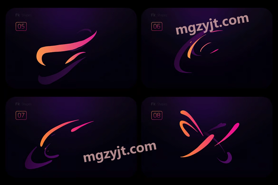 PS插件-闪光特效形状动画 2d VFX FlashFX Kit Shapes 1.1 PS插件-闪光特效形状动画 2d VFX FlashFX Kit Shapes 1.1