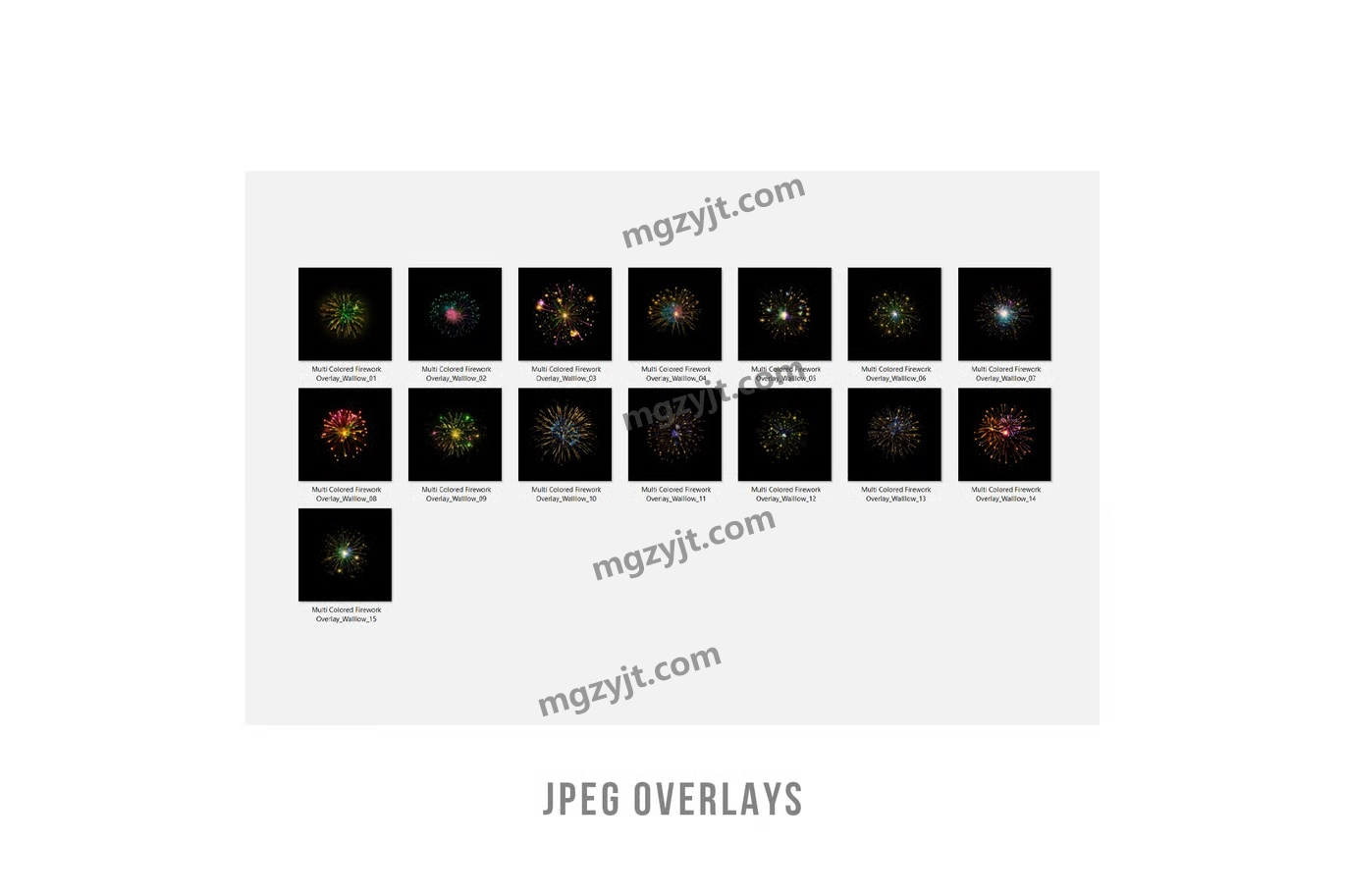 PS渐变- 15组高质量迷人魔力烟花透明叠加JPG+PNG素材 PS渐变- 15组高质量迷人魔力烟花透明叠加JPG+PNG素材