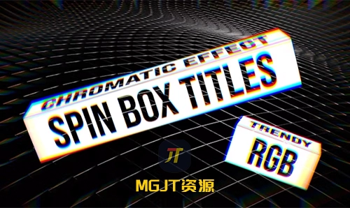 36个3D旋转框RGB标题PR+AE 模板-MGJT资源