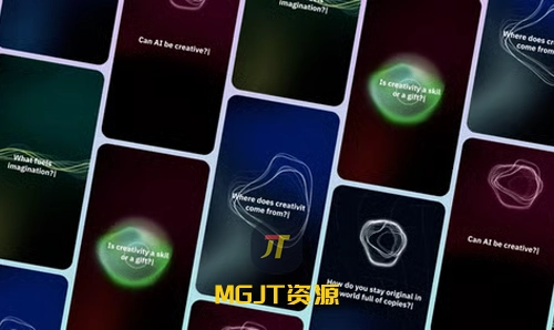 AI 打字机标题 UI界面动态幻灯片 AE 模板-MGJT资源