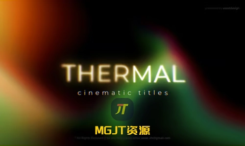 热感影像风格标题特效 AE 模板-MGJT资源
