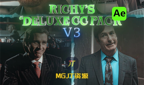 Ae预设 -85个变速处理缩放文字抖动色彩校正+SFX  RICHYS DELUXE EDITING PACK V3-MGJT资源