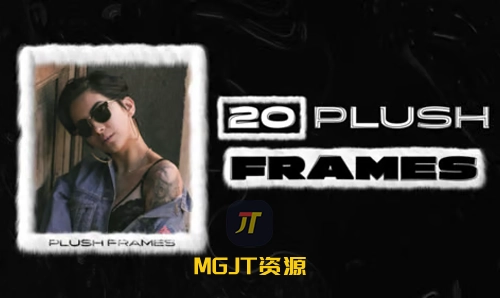20个社交媒体时尚多彩毛绒框架效果 AE+PR 模板-MGJT资源