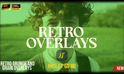 复古颓废风与颗粒质感叠加效果PR+ DVR 模板-MGJT资源