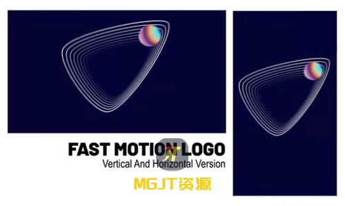 形状元素快动作MG动画LOGO徽标展示 AE 模板-MGJT资源