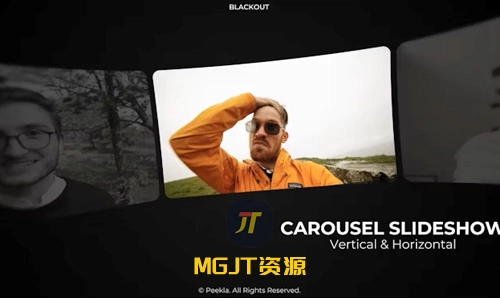 轮播过渡和效果的动态幻灯片 PR+AE 模板-MGJT资源