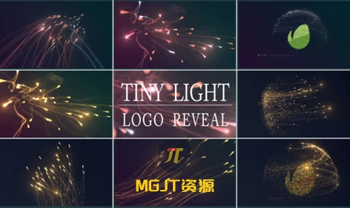 微光粒子LOGO徽标展示效果 AE 模板-MGJT资源