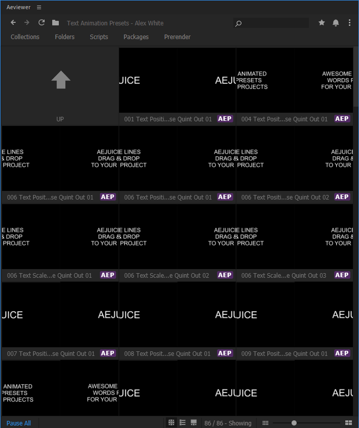 AEJuice 87个文本动画脚本预设-AE AEJuice 87个文本动画脚本预设-AE