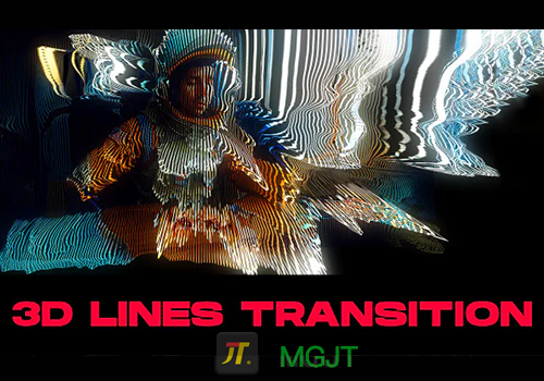 达芬奇预设-10条3D线条定向变焦过渡 3D Lines Transitions-MGJT资源