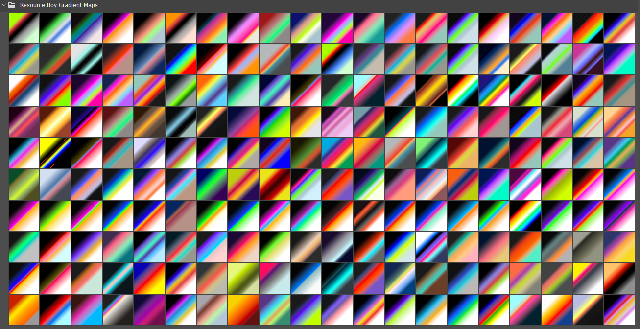 PS渐变-200种贴图渐变风格素材(个人商用)200 Photoshop Gradient Maps PS渐变-200种贴图渐变风格素材(个人商用)200 Photoshop Gradient Maps