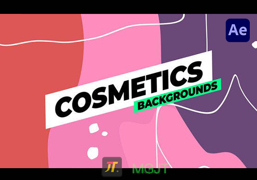 AE模版-10组化妆品背景动画效果Cosmetics Backgrounds-MGJT资源