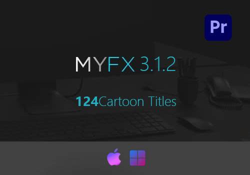 PR预设-124个卡通文字标题动画Cartoon Titles[win][mac]-MGJT资源