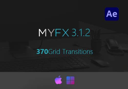 AE扩展-370组创意分屏动态视频转场Grid Transitions[win][mac]-MGJT资源