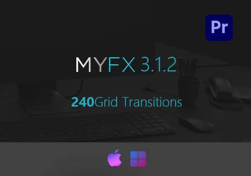 PR预设-240组创意分屏动态视频转场Grid Transitions[win][mac]-MGJT资源