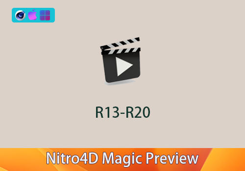 C4D插件-快速渲染实时预览 Nitro4D Magic Preview  [win][Mac]-MGJT资源