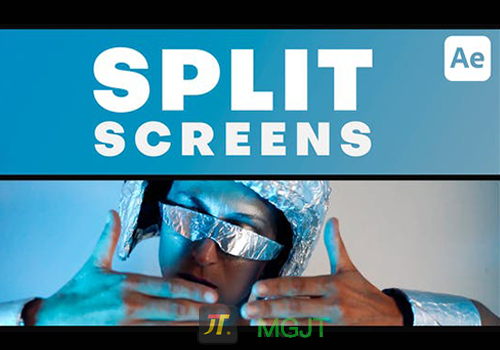 AE模版-多屏幕过渡2个分屏Multiscreen Transitions - 2 Split Screen - Vol. 03-MGJT资源