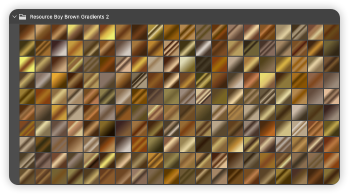 PS渐变-200款黄棕色古铜色风格渐变素材 200 Brown Photoshop Gradients PS渐变-200款黄棕色古铜色风格渐变素材 200 Brown Photoshop Gradients