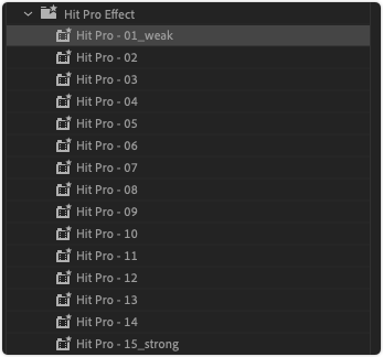 PR预设-15个视频抖动击球效果集合 PR预设-15个视频抖动击球效果集合