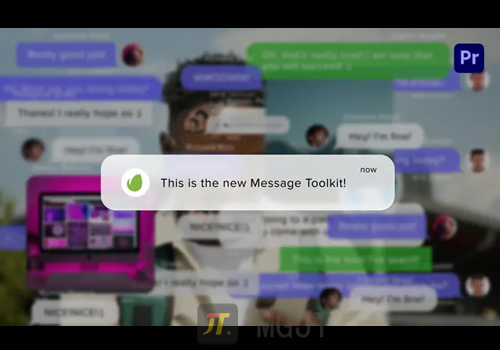 PR模版-聊天信息社交消息工具包Message Toolkit for Premiere Pro-MGJT资源