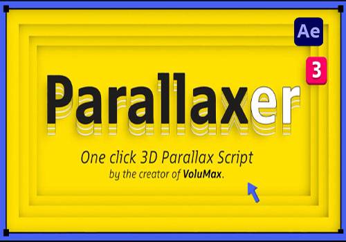 AE脚本-图层三维空间自动排列2.5D视差动画Parallaxer3 汉化版[win][mac]-MGJT资源