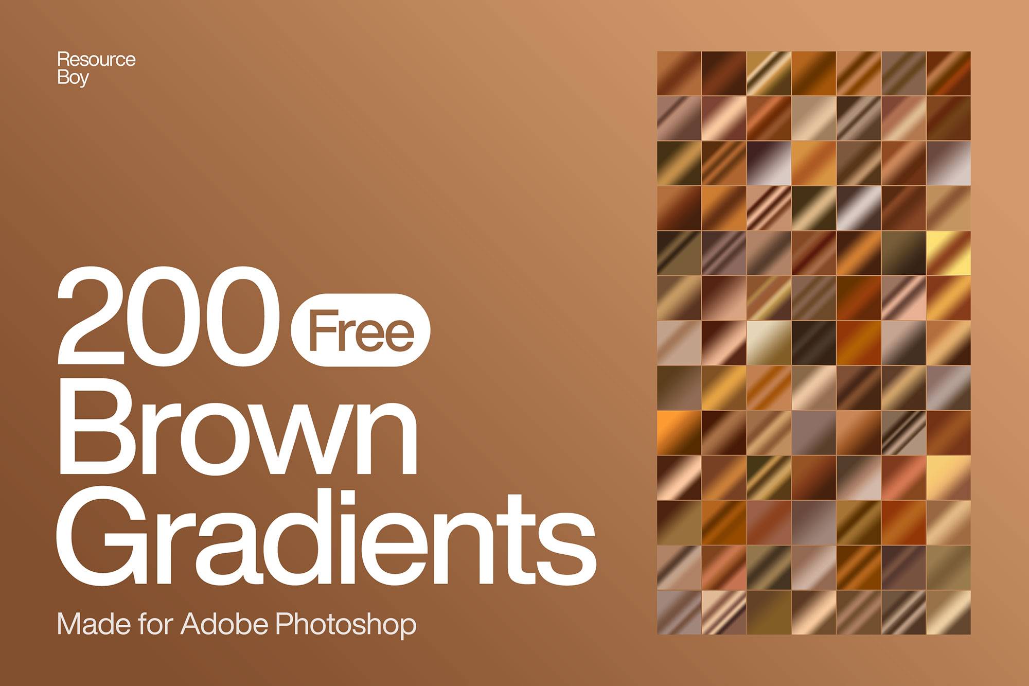 PS渐变-200款黄棕色古铜色风格渐变素材 200 Brown Photoshop Gradients PS渐变-200款黄棕色古铜色风格渐变素材 200 Brown Photoshop Gradients