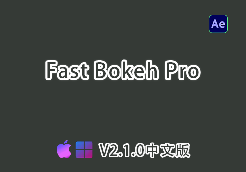 AE插件-快速镜头景深模糊Fast Bokeh Pro v2.1.0 中文专业版[win][Mac]-MGJT资源