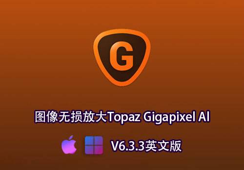 PS插件-自动降噪锐化增强无损放大Topaz Giga Pixel AI6.3.3英文版[win][Mac]-MGJT资源