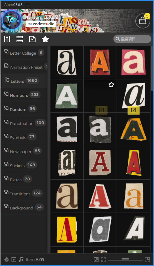 AE脚本-2500组英文字母符号贴纸撕裂拼贴组合动画预设Ransom Letters v2 AE脚本-2500组英文字母符号贴纸撕裂拼贴组合动画预设Ransom Letters v2